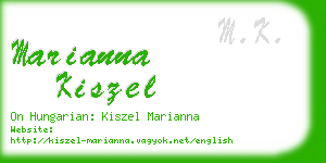 marianna kiszel business card